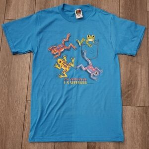 2001 Vintage Puff Print Florida Frog Tee